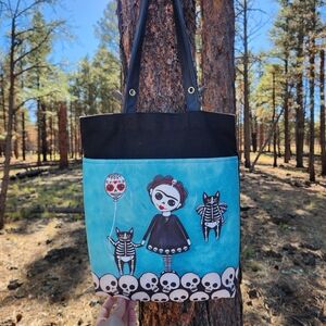 Skeleton Art Tote Bag